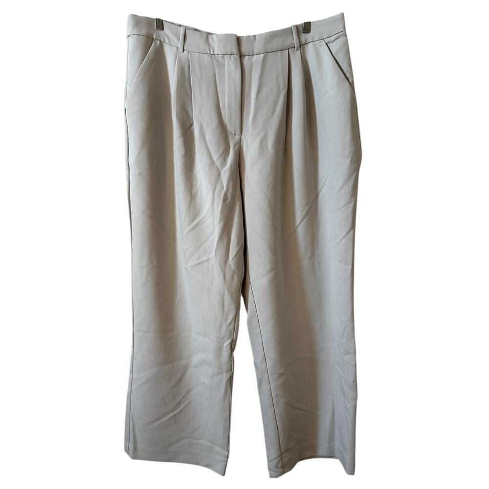 NWT ABERCROMBIE & FITCH Women's Curve Love Pleated Front Wide Leg Trouser Pants